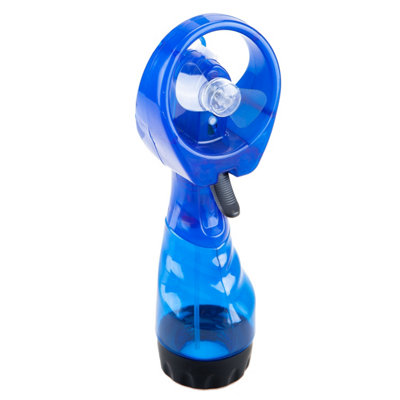 Blue Cooling Mist Fan With Lanyard