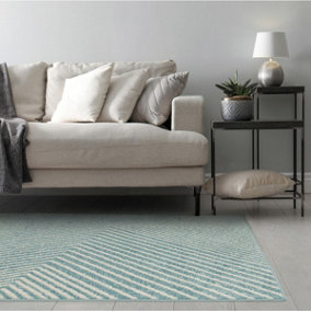 Blue Cross Geometric Modern Easy to clean Rug for Dining Room -120cm X 170cm