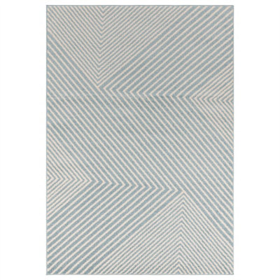Blue Cross Geometric Modern Easy to clean Rug for Dining Room -200cm X ...