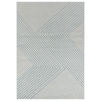 Blue Cross Geometric Modern Easy to clean Rug for Dining Room -200cm X 290cm