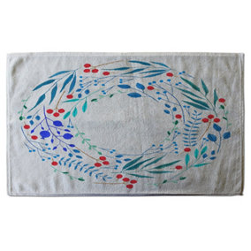 Blue Decorative Reath (Bath Towel) / Default Title