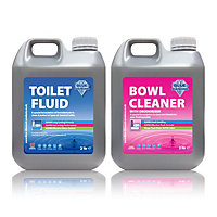 Blue Diamond Twin Pack Toilet Fluid and Rinse 2L