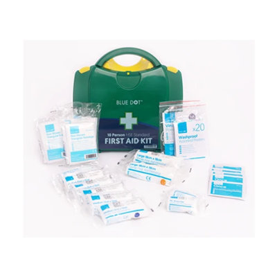 Blue Dot First Aid Kit 10-Person for Office and Workshop HSE Compliant