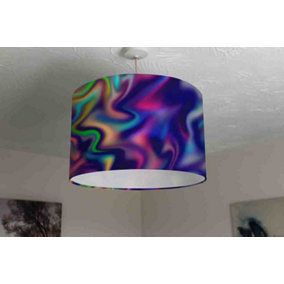 Blue Foil Marbled multicolored Shine stone (Ceiling & Lamp Shade) / 25cm x 22cm / Ceiling Shade