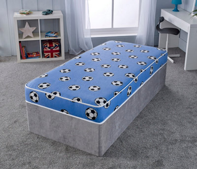 Blue Football All Foam Kids Mattress - Single