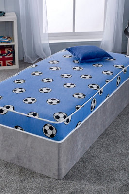 Blue Football All Foam Kids Mattress - Small Single