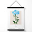 Blue Forget Me Not Flower Market Simplicity Medium Poster with Black Hanger