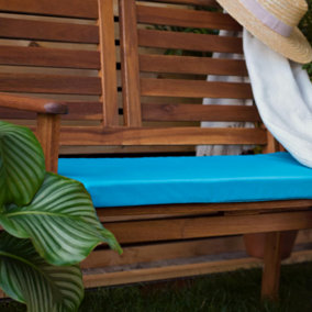 Blue Garden Bench Seat Cushion Non Slip Comfortable Patio Bench Cushions Swing Cushions