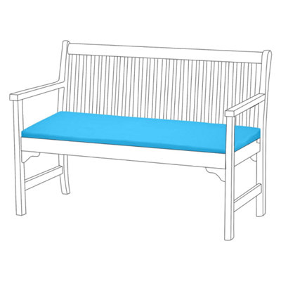 Blue Garden Bench Seat Cushion Non Slip Comfortable Patio Bench Cushions Swing Cushions