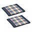 Blue Garden Seat Cushion Pad - Pack of 2