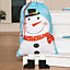 Blue Giant Snowman Children's Christmas Gift Sack 73cm x 50cm