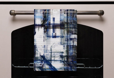 Blue Grunge Pattern (Kitchen Towel) / Default Title