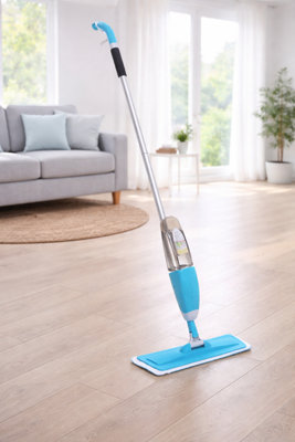 Blue Hand Held Mop with Lightweight Aluminium Handle