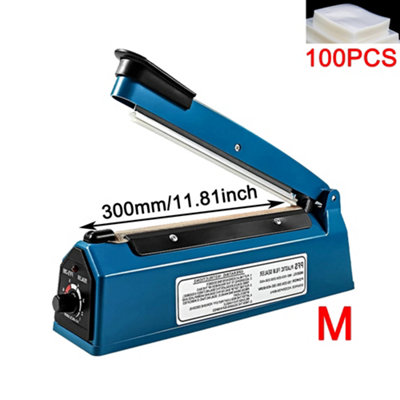 Blue Handheld Sealing Machine Impulse Heat Sealer Plastic Bag Seal Film ...