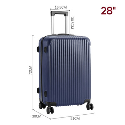 Blue Hardshell Spinner Wheel Luggage Travel Suitcase 28" - 5