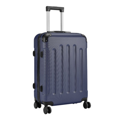 Blue Hardside Spinner Luggage Suitcase with Combination Lock 28"