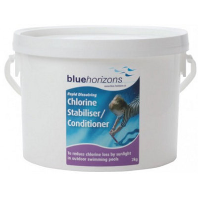 Blue Horizons Chlorine Conditioner Stabiliser 2kg UV protection Rapid
