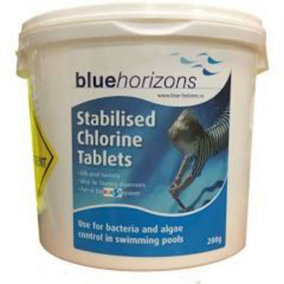 Blue Horizons Large Chlorine 200g Tablets 5kg  5 Kg