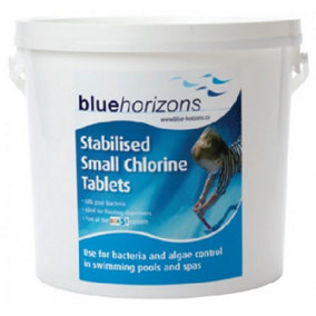 Blue Horizons - Mini 20g STABILISED Chlorine Tablets 1 X 2.5 kg SLOW RELEASE