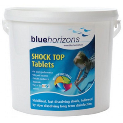 Blue Horizons Shock Top Tablet 1 X 5kg Fast dissolving chlorine boost