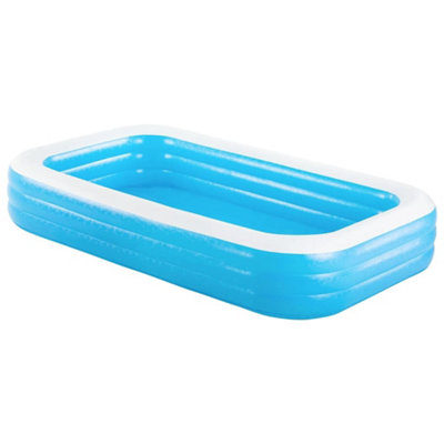 Blue Inflatable Swimming Pool 305x183x56 cm