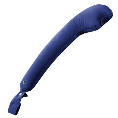 Blue Inflatable Travel Cushion Reduces Pressure on Neck Easy to