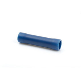 Blue Insulated Straight Through Crimp Butt Splice Connector Pack of 100