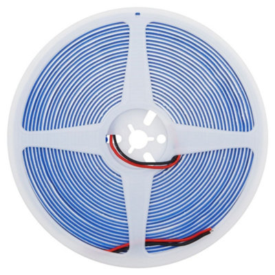 BLUE LED Tape Strip Light 10 Metres 24V Continuous COB Illumination IP20 with Driver