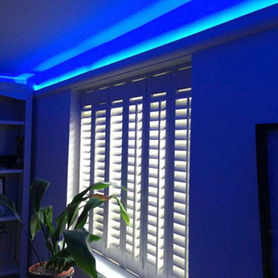BLUE LED Tape Strip Light 10 Metres 24V Continuous COB Illumination IP20 with Driver