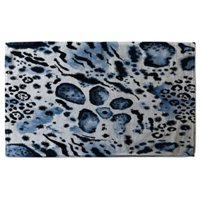 Blue Leopard Print (Bath Towel) / Default Title