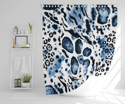 Blue Leopard Print (Shower Curtain) / Default Title Price Comparisons | Compare The Build