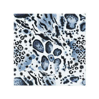 Blue Leopard Print Splash Back designer style