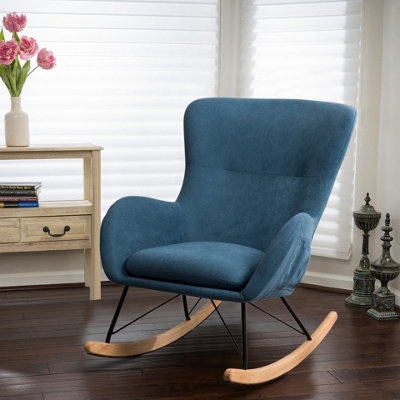 Light blue deals rocking chair