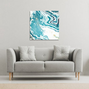 Blue Marble (Canvas Print) / 46 x 46 x 4cm