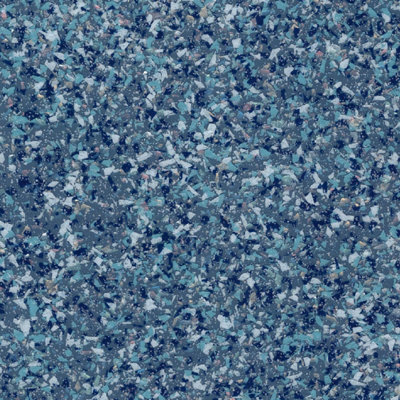 Blue Mosaic Effect Anti-Slip Contract Commercial Heavy-Duty Vinyl Flooring with 2.0mm Thickness-7m(23') X 2m(6'6")-14m²