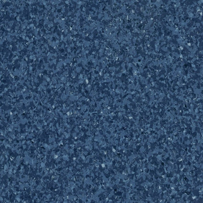 Blue Mosaic Effect Vinyl Flooring, Anti-Slip Contract Commercial Vinyl Flooring with 2.0mm Thickness-1m(3'3") X 2m(6'6")-2m²