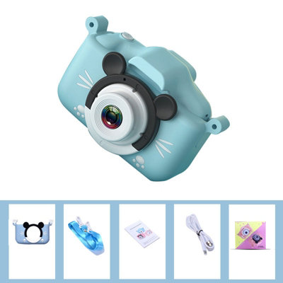 Blue New 5s Mini Cartoon Fun HD Digital Mickey Camera