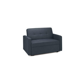 Blue Ottoman Sofa Bed Birlea Otto Fabric 2 seater settee contemporary style