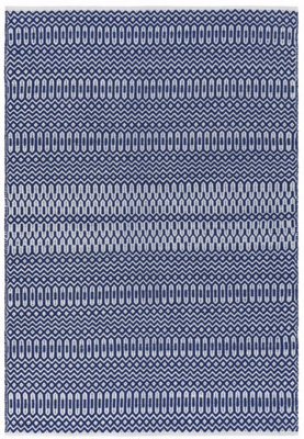 Blue Outdoor Rug, Geometric Stain-Resistant Rug For Patio Decks  2mm Modern Outdoor Area Rug-66 X 240cmcm (Runner)