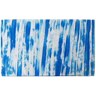 Blue Paint Strokes (Bath Towel) / Default Title Price Comparisons | Compare The Build