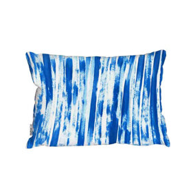 Blue Paint Strokes Outdoor Cushion / 30cm x 45cm