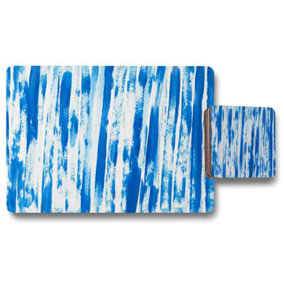 Blue Paint Strokes Placemat & Coaster Set / Default Title