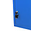 Blue Parcel Post Box Lockable Wall Mounted Secure Large Outdoor Letter Smart Mail Drop Box Weatherproof Galvanised Steel