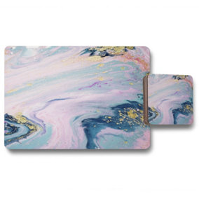 Blue & Pink Marble (Placemat & Coaster Set) / Default Title
