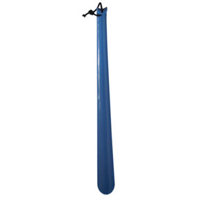 Blue Plastic Shoe Horn - 40cm Long Shoe Remover Tool - Handheld Disability Aid