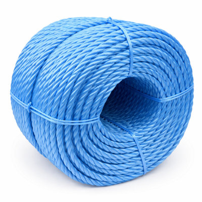 Blue Polypropylene Rope 30m Long 8 mm Rope Maximum Breaking Load 960kg ...