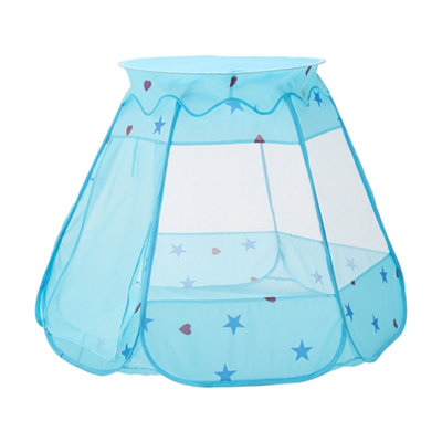 Blue Pop Up Kids Play Tent Ball Pit Portable Playhouse