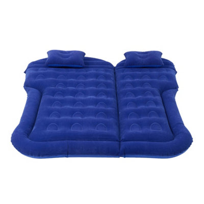 Blue Portable Car Air Bed Air Mattress with Pillows and Inflation Pump