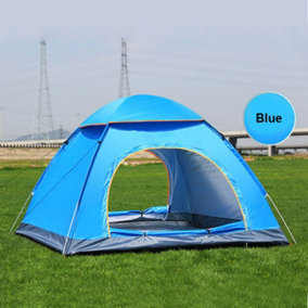 Blue Portable Pop-Up Waterproof Camping Tent Suitable for 2-3 people