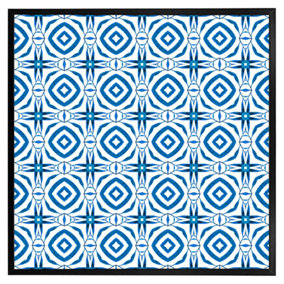 Blue powerful (Picutre Frame) / 16x16" / Brown